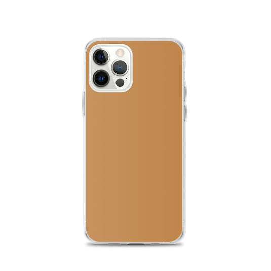 Plain Color Nude Yellow Brown iPhone Case Clear Bump Resistant Flexible CREATIVETECH