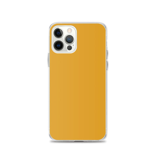 Plain Color Buttercup Orange Brown iPhone Case Clear Bump Resistant Flexible CREATIVETECH