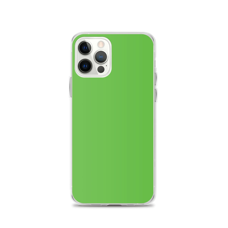 Load image into Gallery viewer, Plain Color Kelly Green iPhone Case Clear Bump Resistant CREATIVETECH
