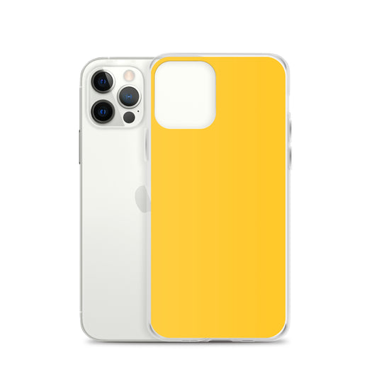 Plain Color Yellow iPhone Case Clear Bump Resistant CREATIVETECH