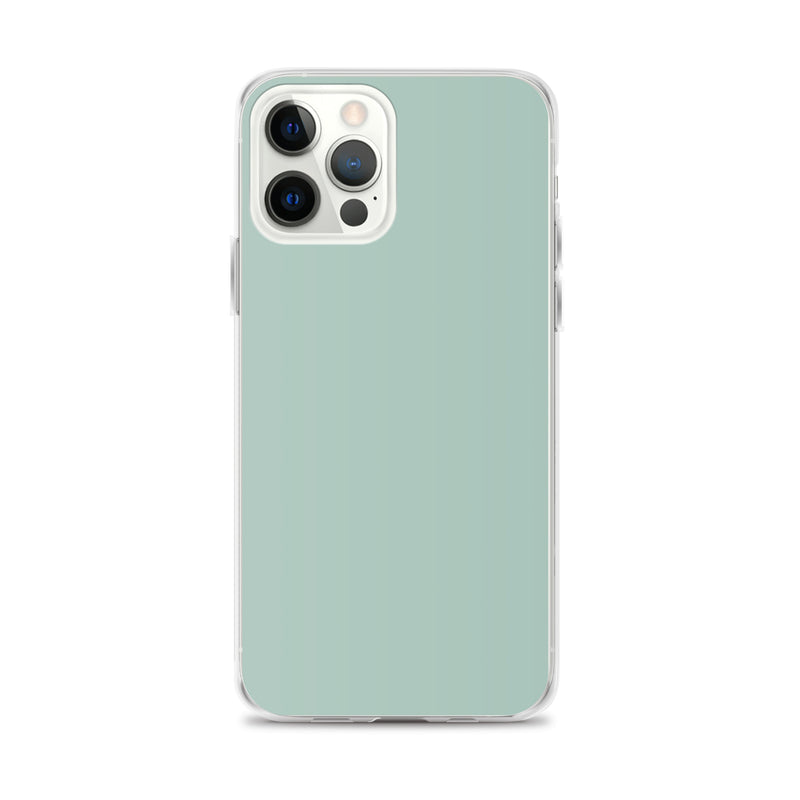 Load image into Gallery viewer, Plain Color Opal Green Blue iPhone Case Clear Bump Resistant CREATIVETECH
