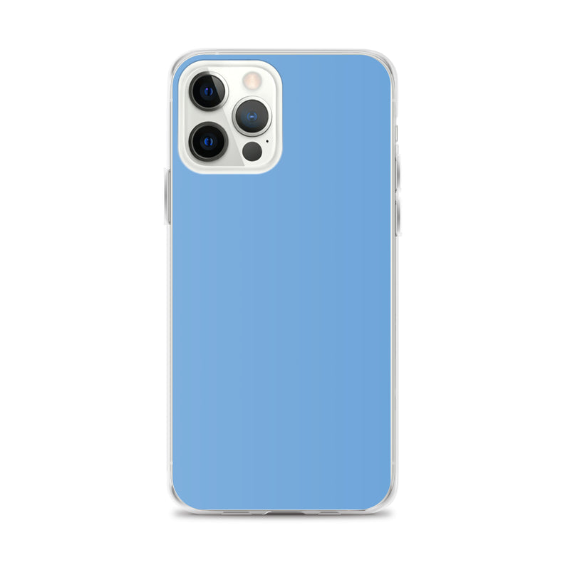Load image into Gallery viewer, Plain Color Jordy Blue iPhone Case Clear Bump Resistant CREATIVETECH
