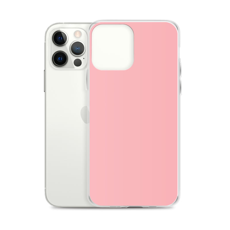 Load image into Gallery viewer, Plain Color Light Pink iPhone Case Clear Bump Resistant Flexible CREATIVETECH
