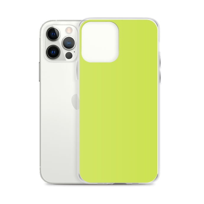 Plain Color Mindaro Green iPhone Case Clear Bump Resistant CREATIVETECH