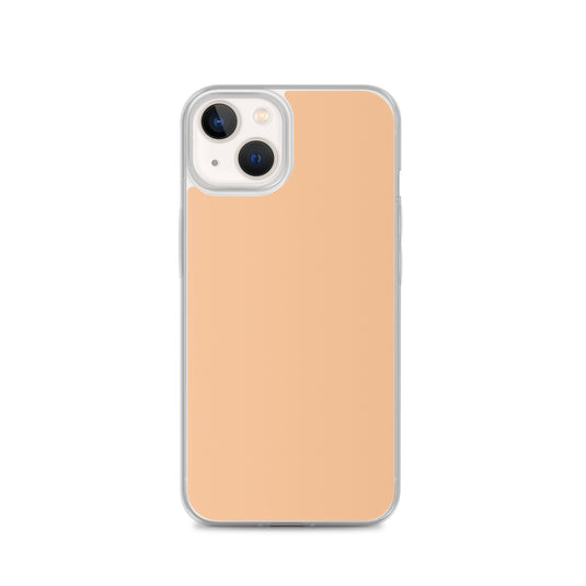 Plain Color Romantic Orange iPhone Case Clear Bump Resistant Flexible CREATIVETECH