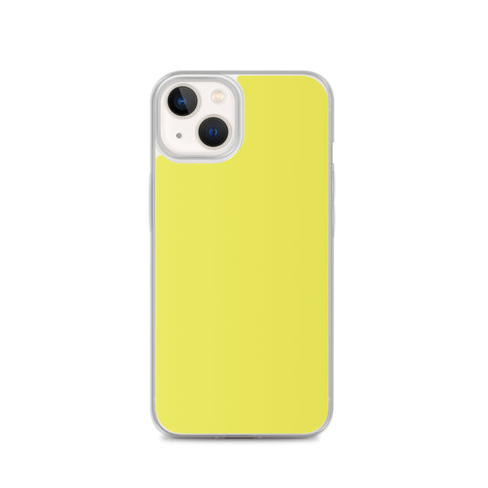 Plain Color Daisy Yellow iPhone Case Clear Bump Resistant CREATIVETECH