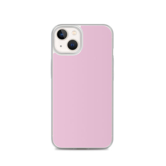 Twilight Pink iPhone Clear Thin Case Plain Color CREATIVETECH