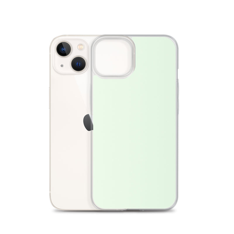 Load image into Gallery viewer, Plain Color Honeydew Green iPhone Case Clear Bump Resistant CREATIVETECH
