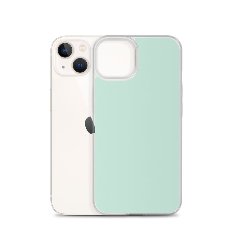 Load image into Gallery viewer, Plain Color Aero Green iPhone Case Clear Bump Resistant CREATIVETECH
