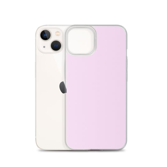 Selago Pink iPhone Clear Thin Case Plain Color CREATIVETECH