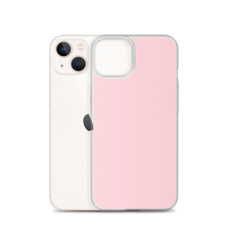 Load image into Gallery viewer, Flamingo Pink iPhone Clear Thin Case Plain Color CREATIVETECH
