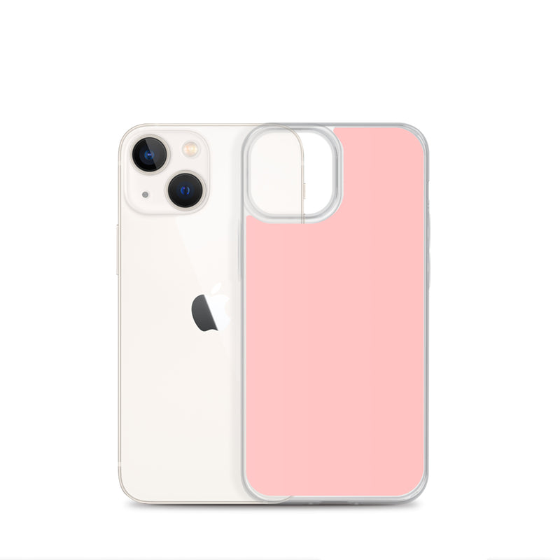 Load image into Gallery viewer, Plain Color Flamingo Pink iPhone Case Clear Bump Resistant Flexible CREATIVETECH
