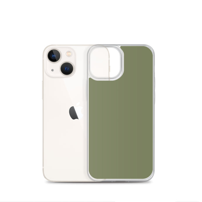 Plain Color Finch Green iPhone Case Clear Bump Resistant CREATIVETECH