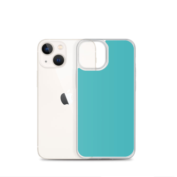 Plain Color Viking Blue iPhone Case Clear Bump Resistant CREATIVETECH
