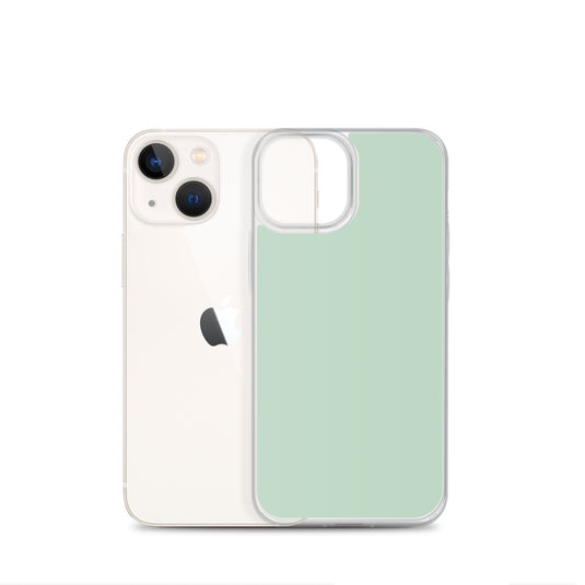 Plain Color Shallow Edgewater Blue iPhone Case Clear Bump Resistant CREATIVETECH