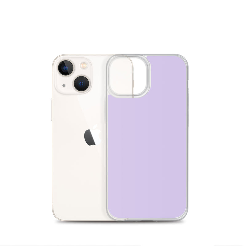 Load image into Gallery viewer, Fog Violet Purple  iPhone Clear Thin Case Plain Color CREATIVETECH
