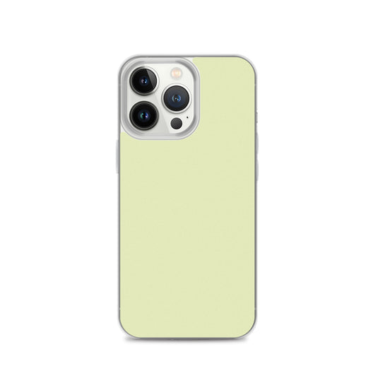 Plain Color Flurry Green iPhone Case Clear Bump Resistant CREATIVETECH