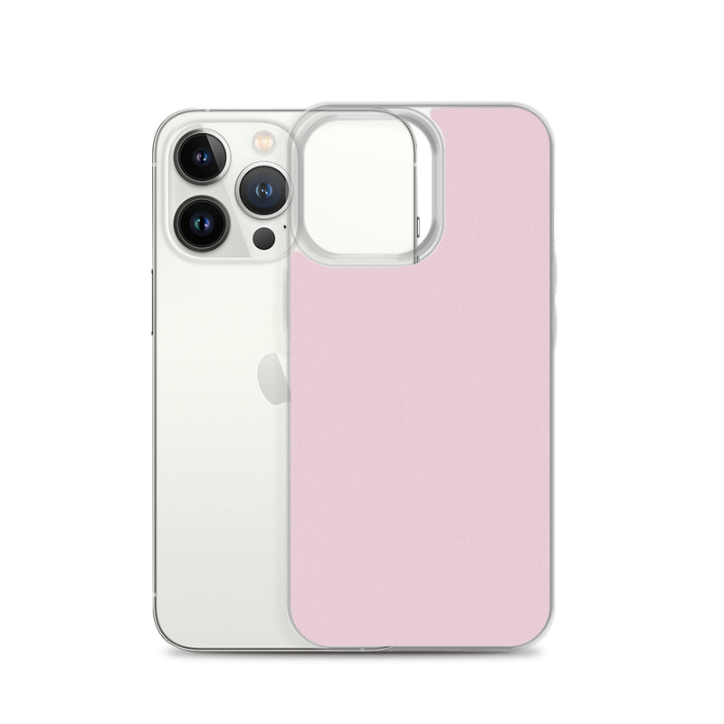Load image into Gallery viewer, Lace Pink iPhone Clear Thin Case Plain Color CREATIVETECH
