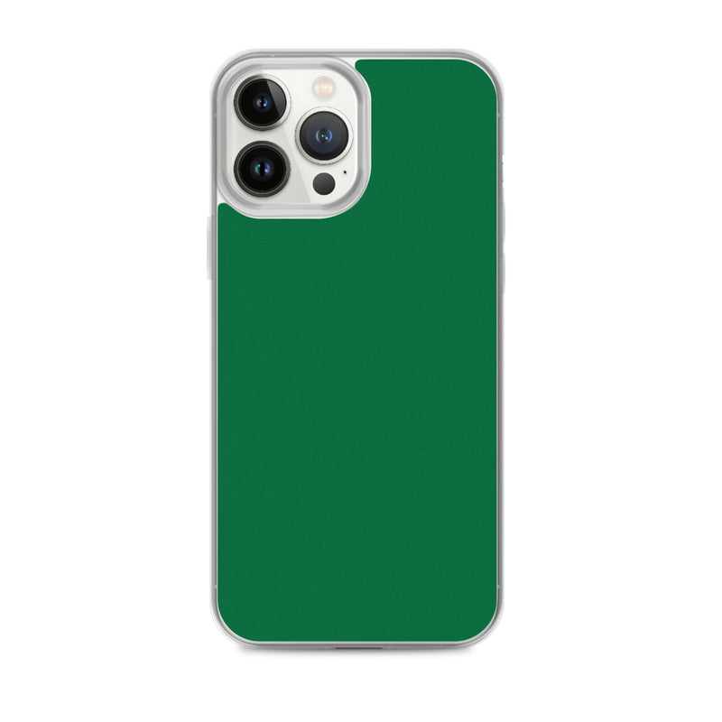 Load image into Gallery viewer, Plain Color Emerald Green iPhone Case Clear Bump Resistant CREATIVETECH
