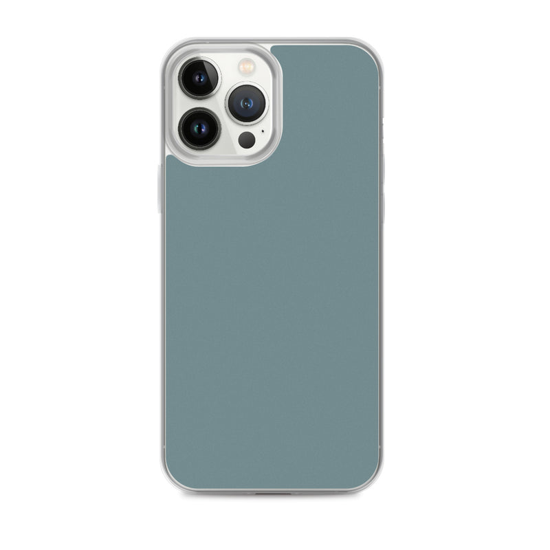 Load image into Gallery viewer, Plain Color Gothic Blue iPhone Case Clear Bump Resistant CREATIVETECH
