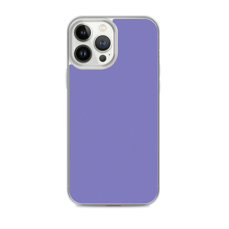 Load image into Gallery viewer, Moody Violet Blue iPhone Clear Thin Case Plain Color CREATIVETECH
