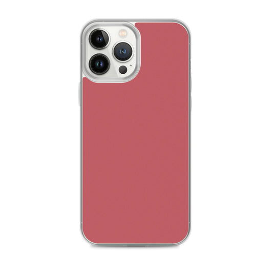 Mandy Red iPhone Clear Thin Case Plain Color CREATIVETECH