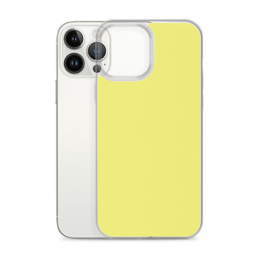 Plain Color Dolly Yellow iPhone Case Clear Bump Resistant CREATIVETECH