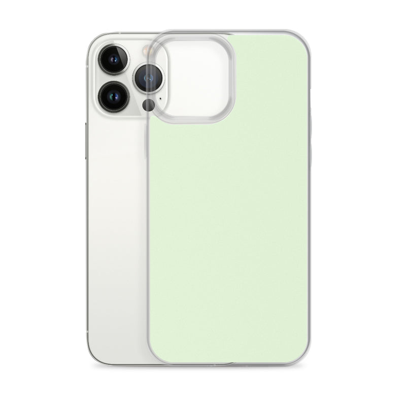 Load image into Gallery viewer, Plain Color Panache Green iPhone Case Clear Bump Resistant CREATIVETECH
