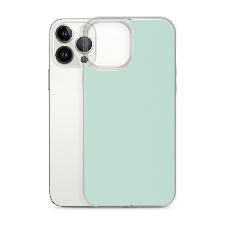 Load image into Gallery viewer, Plain Color Aero Green iPhone Case Clear Bump Resistant CREATIVETECH
