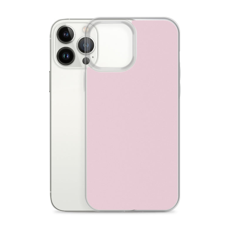 Load image into Gallery viewer, Lace Pink iPhone Clear Thin Case Plain Color CREATIVETECH
