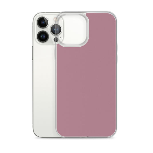 Tapestry Deep Ash Pink iPhone Clear Thin Case Plain Color CREATIVETECH