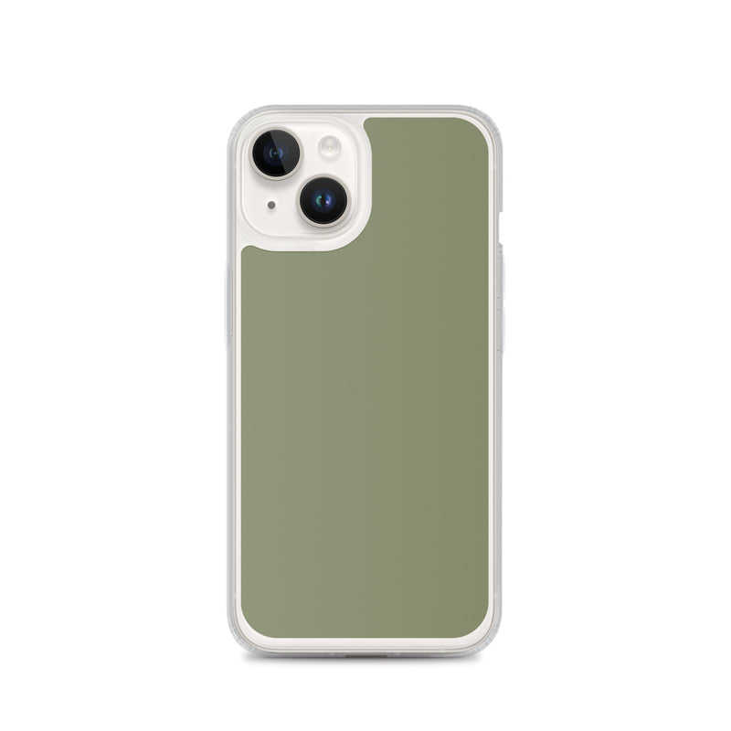 Load image into Gallery viewer, Plain Color Finch Green iPhone Case Clear Bump Resistant CREATIVETECH
