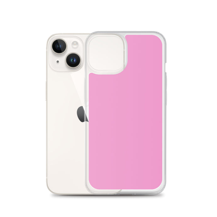 Lavender Rose Pink iPhone Clear Thin Case Plain Color CREATIVETECH