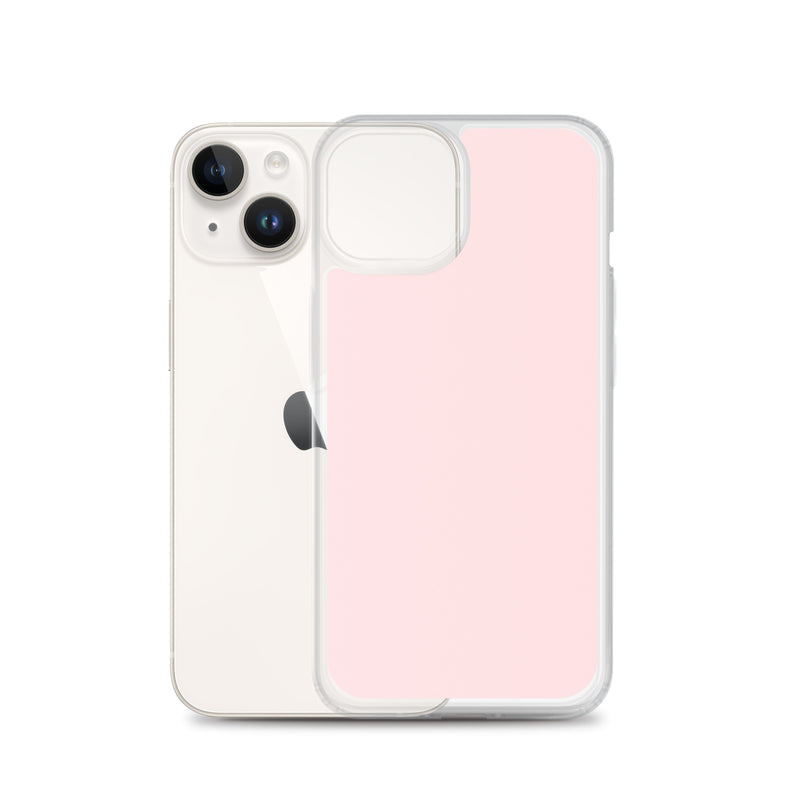 Load image into Gallery viewer, Pale Pink iPhone Clear Thin Case Plain Color CREATIVETECH
