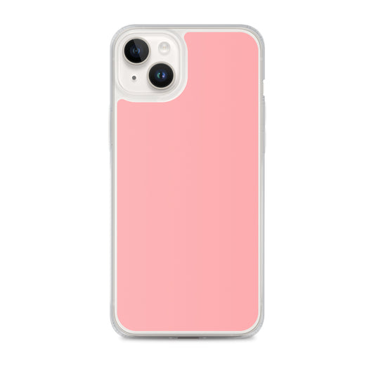 Plain Color Wewak Pink iPhone Case Clear Bump Resistant Flexible CREATIVETECH