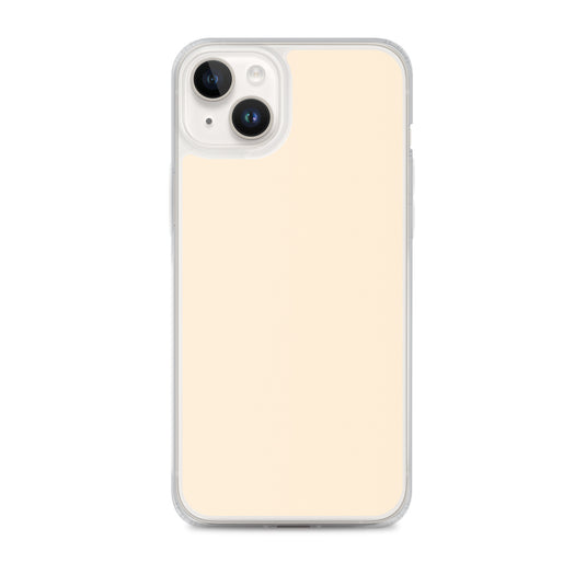 Plain Color Papaya Orange Yellow iPhone Case Clear Bump Resistant Flexible CREATIVETECH