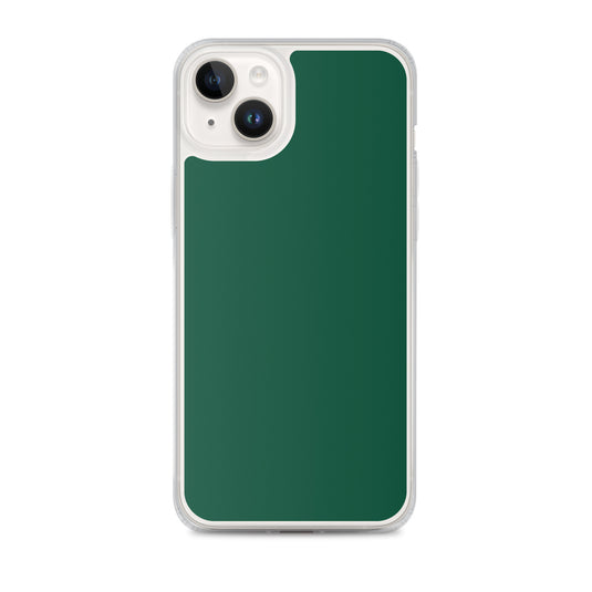 Plain Color British Racing Green iPhone Case Clear Bump Resistant CREATIVETECH