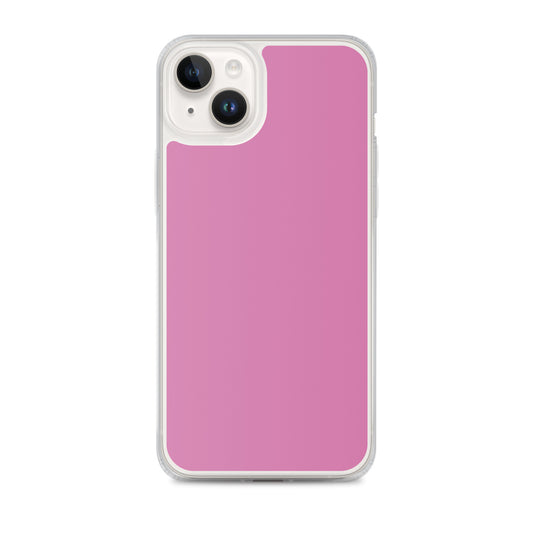 Hopbush Pink iPhone Clear Thin Case Plain Color CREATIVETECH