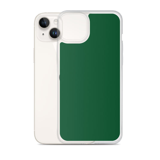Plain Color Forest Green iPhone Case Clear Bump Resistant CREATIVETECH