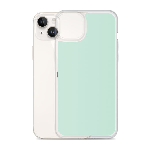 Plain Color Aero Green iPhone Case Clear Bump Resistant CREATIVETECH