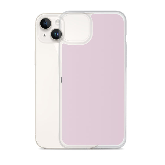 Pale Twilight Pink iPhone Clear Thin Case Plain Color CREATIVETECH