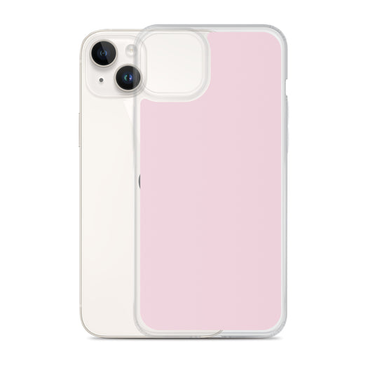 Lace Pink iPhone Clear Thin Case Plain Color CREATIVETECH