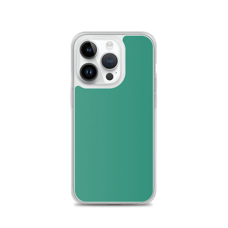 Load image into Gallery viewer, Plain Color Elf Green iPhone Case Clear Bump Resistant CREATIVETECH
