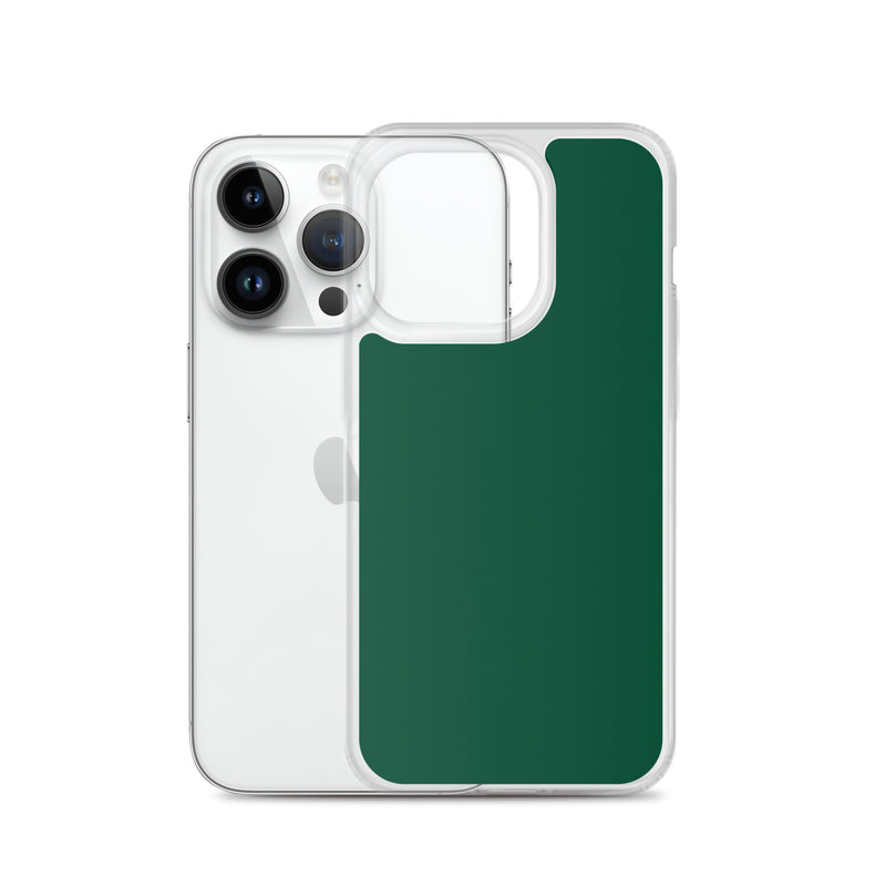Load image into Gallery viewer, Plain Color British Racing Green iPhone Case Clear Bump Resistant CREATIVETECH
