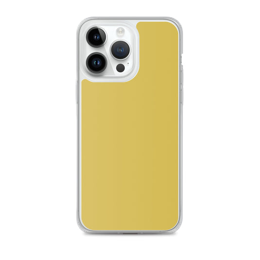 Plain Color Old Gold Yellow iPhone Case Clear Bump Resistant CREATIVETECH