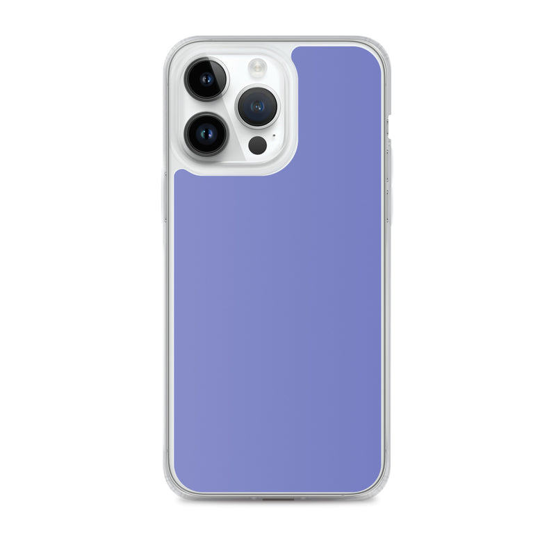 Load image into Gallery viewer, Medium Slate Blue iPhone Clear Thin Case Plain Color CREATIVETECH
