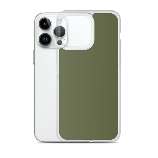 Plain Color Saratoga Green iPhone Case Clear Bump Resistant CREATIVETECH