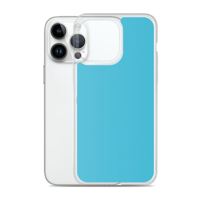 Plain Color Sky Blue iPhone Case Clear Bump Resistant CREATIVETECH