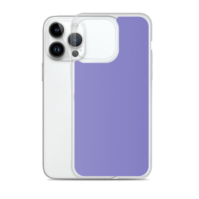 Moody Violet Blue iPhone Clear Thin Case Plain Color CREATIVETECH