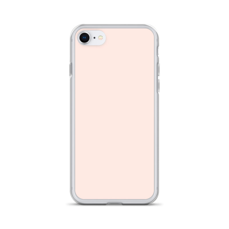 Load image into Gallery viewer, Plain Color Wisp Pink iPhone Case Clear Bump Resistant Flexible CREATIVETECH
